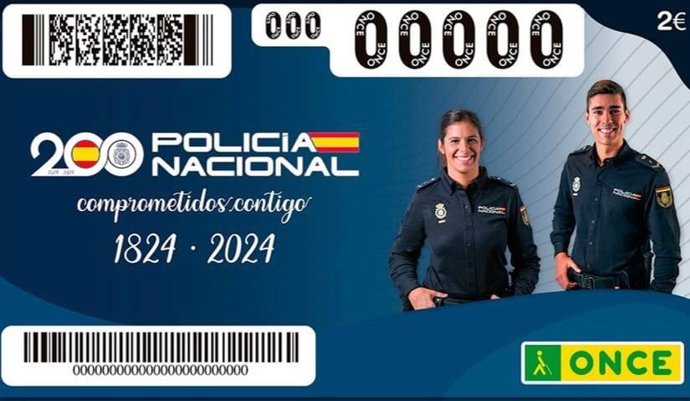 El cupón de la ONCE celebra el 200 aniversario de la creación de la Policía Nacional