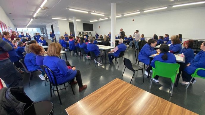 Asamblea de trabajadores de Pablosky.