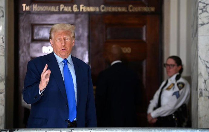 Archivo - El expresidente de Estados Unidos Donald Trump