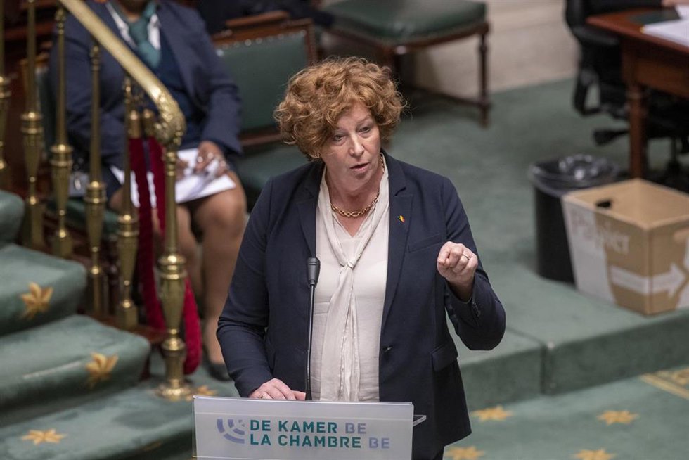 Archivo - La vice primera ministra de Bélgica, Petra de Sutter