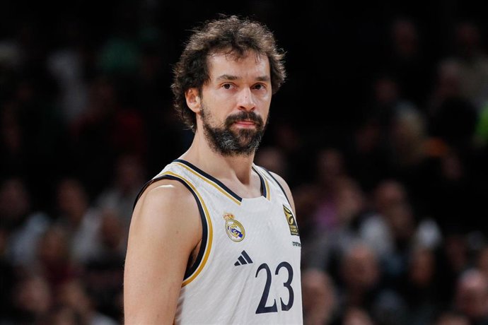 Sergio Llull Melia of Real Madrid looks on during Turkish Airlines Euroleague basketball match between Real Madrid and Partizan Belgrade at Wizink Center on December 21, 2023, in Madrid, Spain.