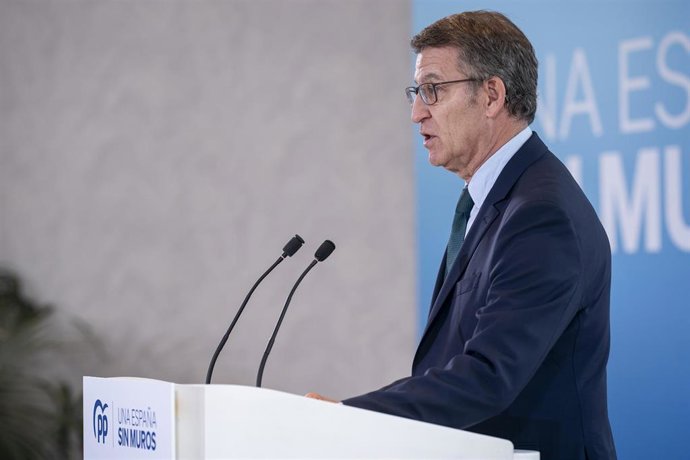 El presidente del Partido Popular, Alberto Núñez Feijóo