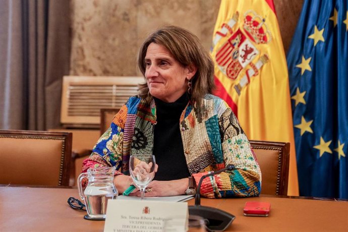 La vicepresidenta tercera y ministra para la Transición Ecológica y el Reto Demográfico, Teresa Ribera