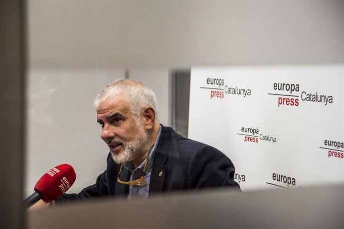 El presidente del grupo de Ciudadanos en el Parlament, Carlos Carrizosa, durante una entrevista para Europa Press, a 3 de enero de 2024, en Barcelona, Catalunya