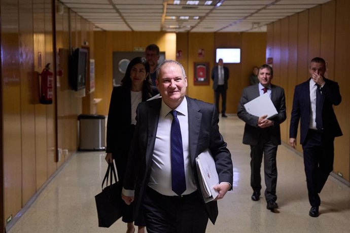 El ministro de Industria y Turismo, Jordi Hereu, a su llegada a la Conferencia Sectorial de Turismo, en la sede del Ministerio de Industria y Turismo, a 29 de diciembre de 2023, en Madrid (España). La Conferencia Sectorial de Turismo es un órgano de Coo