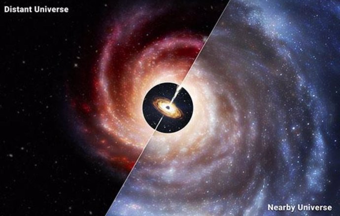 Agujeros negros inesperadamente masivos dominan pequeñas galaxias en el universo distante