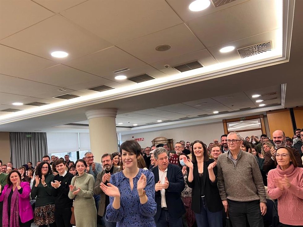 La candidata del BNG, Ana Pontón, en la convención municipalista de la formación frenstista para movilizarse ante las elecciones autonómicas del próximo 18 de febrero