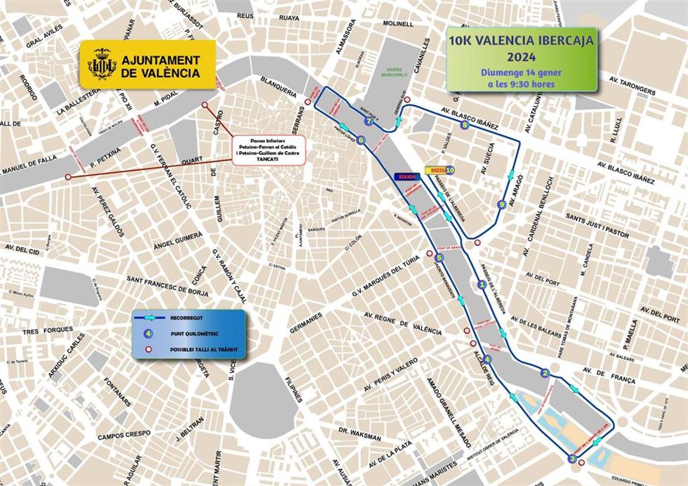 Mapara pode donde pasará la 10K Ibercaja