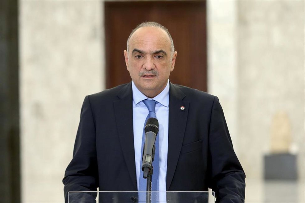 Archivo - El primer ministro de Jordania, Bisher al Jasauné