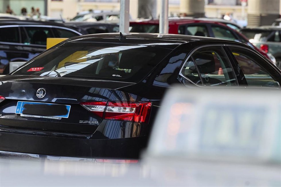 Archivo - Un taxi de Cabify en la zona de Atocha, a 24 de agosto de 2023