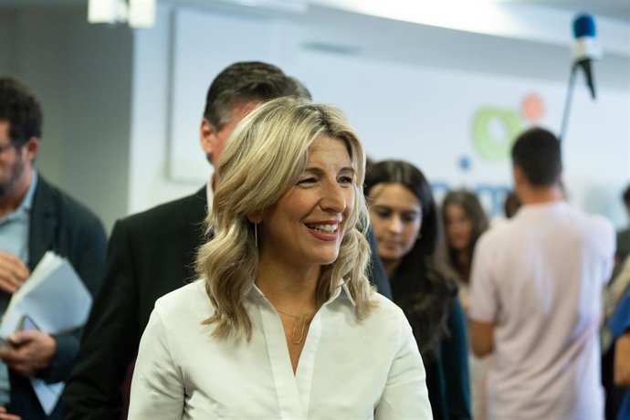 Archivo - La líder de Sumar, vicepresidenta y ministra de Trabajo y Economía Social. Yolanda Díaz