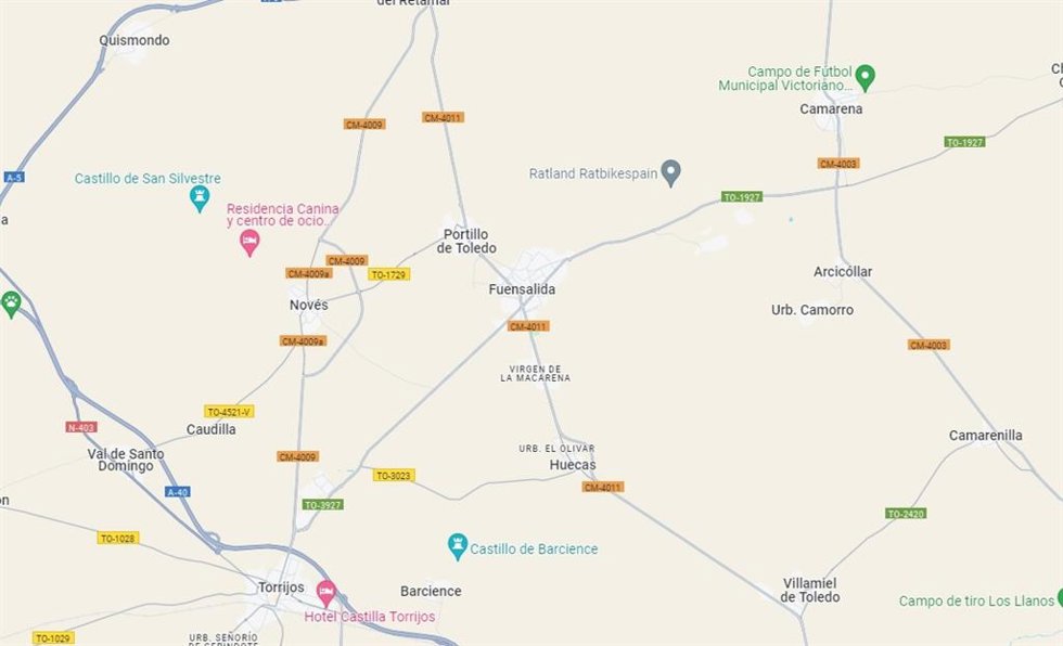 Imagen de Fuensalida en Google Maps.
