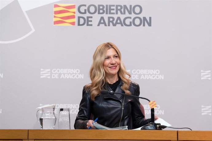 La vicepresidenta segunda y portavoz del Gobierno de Aragón, Mar Vaquero.