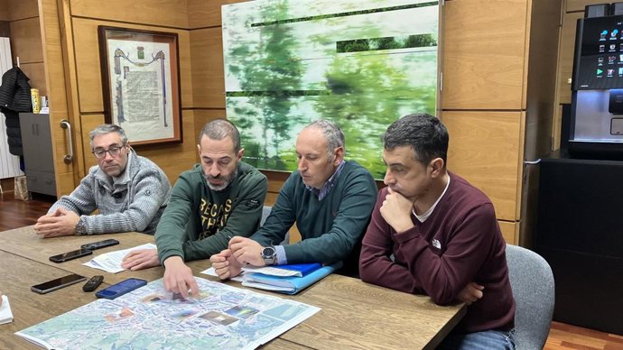 Pergentino Martínez, Ángel García, Juan Carlos Álvarez y Javier Rodríguez.