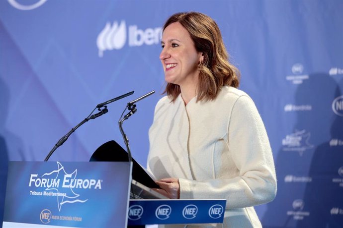 La alcaldesa de Valncia, María José Catalá, participa como ponente en el desayuno informativo del Fórum Europa Tribuna Mediterranea, organizado por Nueva Economía Fórum, y que tiene como presentador al president de la Generalitat, Carlos Mazón