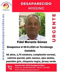 Buscan a un hombre de 82 años desaparecido el sábado en Torrelavega