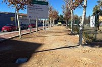 Cortada al tráfico la calle Santa Lucía de Churriana por la obra de la prolongación del Metro de Granada
