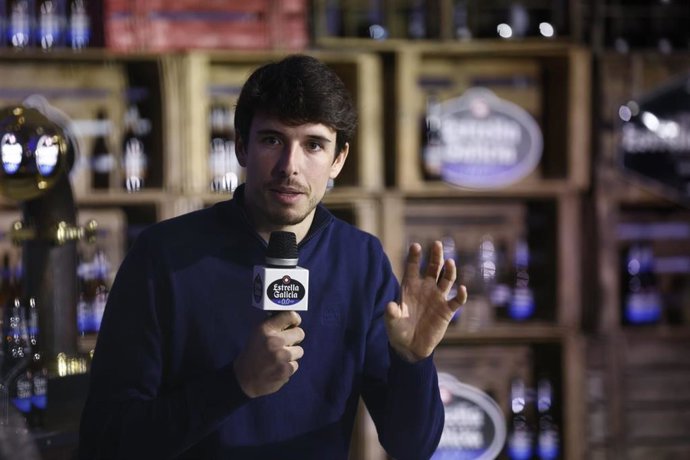 El piloto español de MotoGP (Ducati), en un evento de Estrella Galicia 0,0.