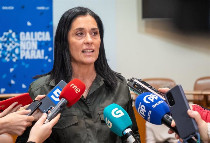 Paula Prado (PPdeG), en declaraciones a los medios.