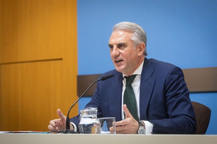 Concejal delegado de Movilidad, José Miguel Rodrigo, en rueda de prensa