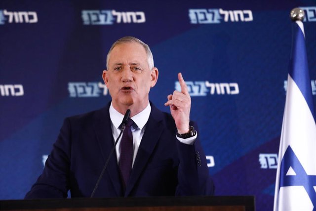 Archivo - Benny Gantz, miembro del gabinete de guerra de Israel