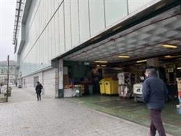 Actual muelle de carga en superficie de El Corte inglés en Vitoria-Gasteiz