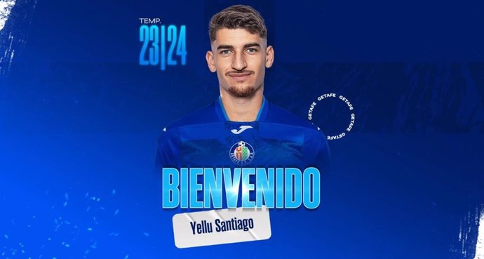 El joven mediocentro español Yellu Santiago , nuevo jugador del Getafe.