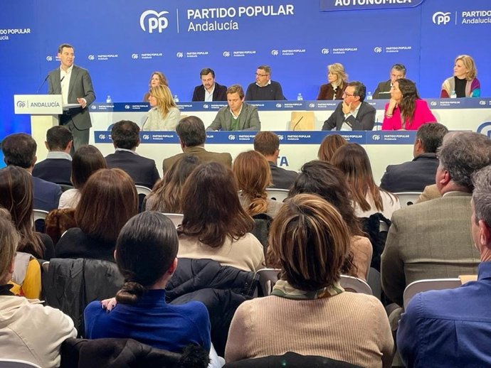 Celebración de la Junta Directiva Autonómica del PP de Andalucía en Huelva.