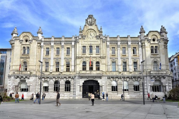 Archivo - Sede del Ayuntamiento de Santander