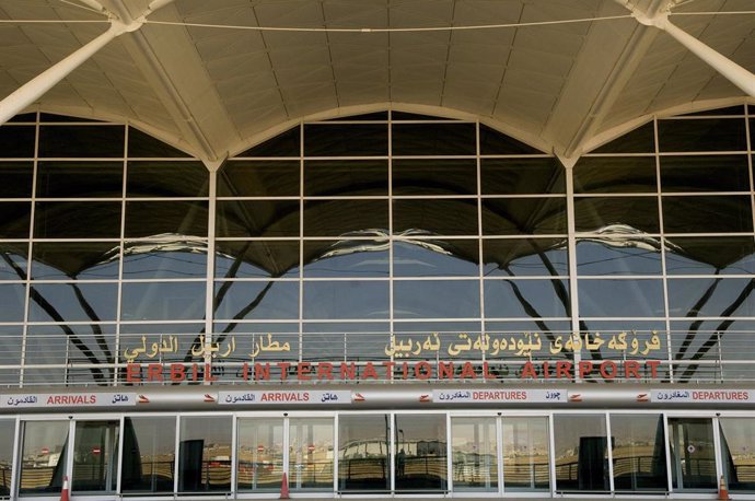 Archivo - El aeropuerto de Erbil, en el Kurdistán iraquí (Archivo)