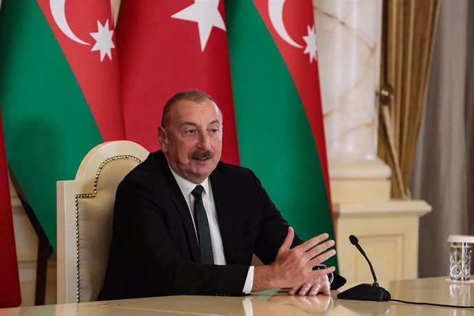 Archivo - El presidente de Azerbaiyán, Ilham Aliyev