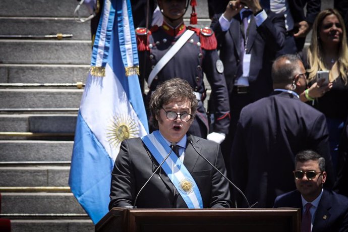 Archivo - El presidente de Argentina, Javier Milei