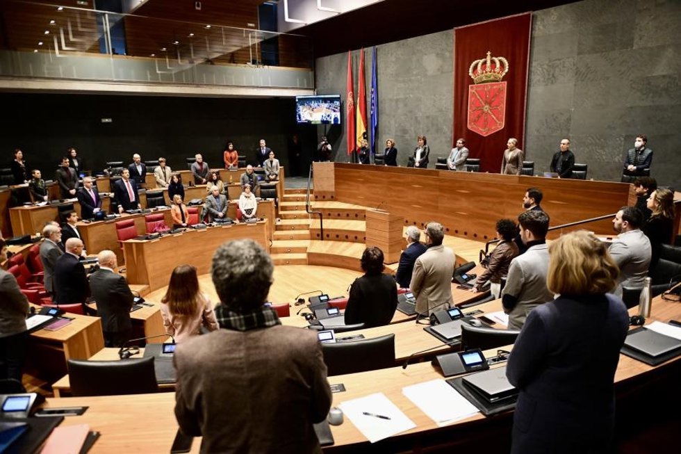 Imagen del pleno del Parlamento de Navarra