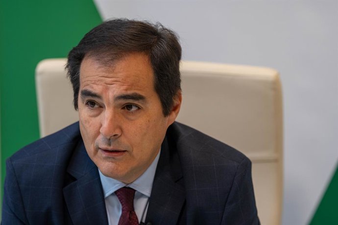 El consejero de Justicia, José Antonio Nieto, en la sede de su departamento durante la entrevista con Europa Press a 31 de diciembre del 2023 en Sevilla (España) (Foto de archivo).