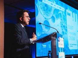 El presidente Pere Aragons en la inauguración del BIST Forum