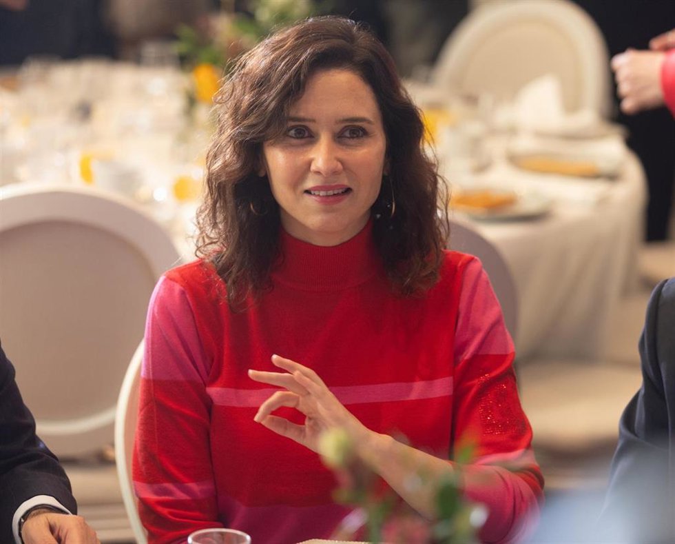 La presidenta de la Comunidad de Madrid, Isabel Díaz Ayuso, en el Foro XIV Spain Investors Day
