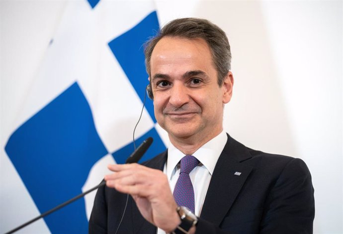 Archivo - El primer ministro griego, Kyriakos Mitsotakis.