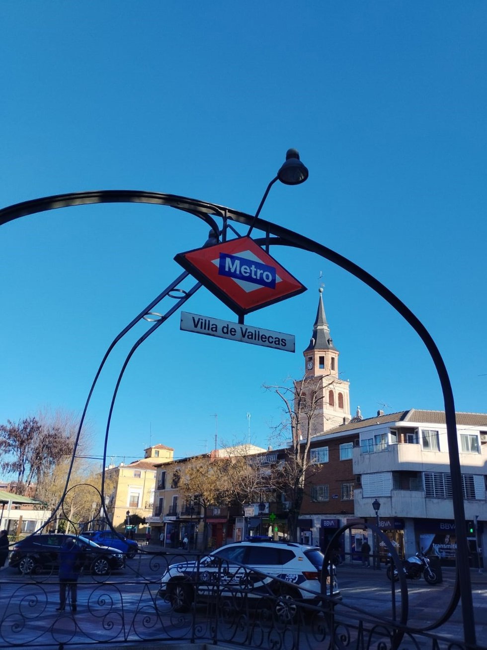 Imagen de la parada de Metro de Villa de Vallecas