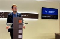 Ledesma (PP) considera "bochornoso" que el PSOE de Aragón "rechace" la defensa de la igualdad y a los aragoneses