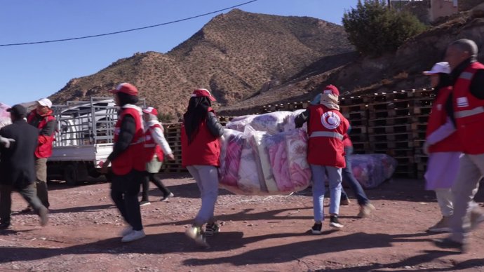 Marruecos recibe 74 toneladas de ayuda humanitaria de Cruz Roja Española para las personas afectadas por el terremoto