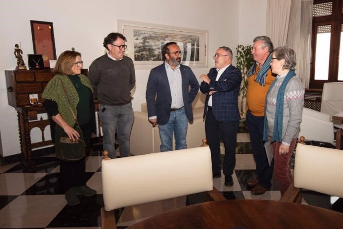 Reunión de representantes de la Alianza Territorial MSU-Norte de Extremadura con el presidente de la Diputación de Cáceres