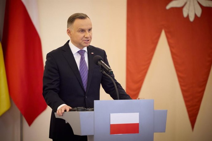 Archivo - El presidente de Polonia, Andrzej Duda.