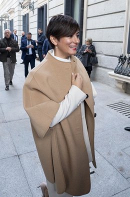 Archivo - La ministra de Vivienda y Agenda Urbana, Isabel Rodríguez, a su llegada al acto de homenaje a la Constitución, en el Congreso de los Diputados, a 6 de diciembre de 2023, en Madrid (España). Las Cortes Generales celebran el 45 aniversario de la