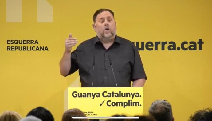 Archivo - El líder de ERC, Oriol Junqueras.