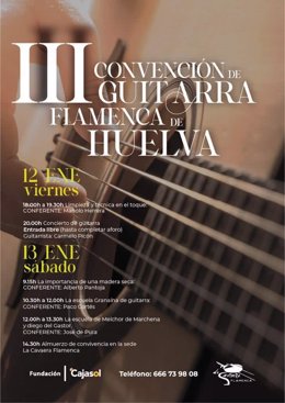 Cartel del III Convención de Guitarra Flamenca de Huelva.