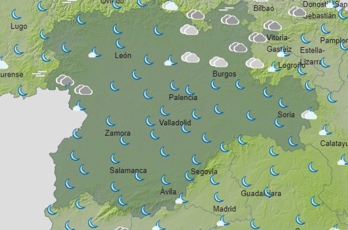 Previsión meteorológica para este viernes, 12 de enero, de la Aemet