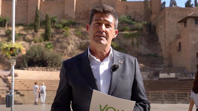 Antonio Alcázar es concejal portavoz de Vox en el Ayuntamiento de Málaga.