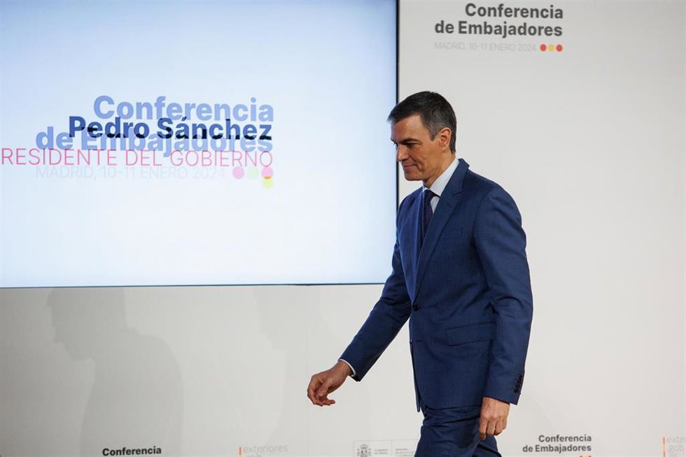 El presidente del Gobierno, Pedro Sánchez
