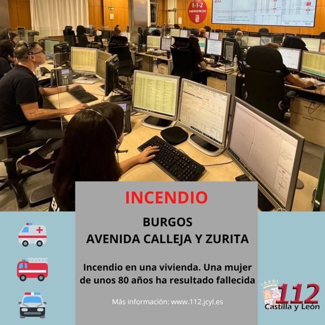 Vivienda donde se ha declarado el incendio.