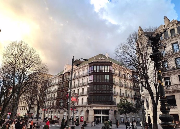 Zona comercial en la Gran Vía de Bilbao